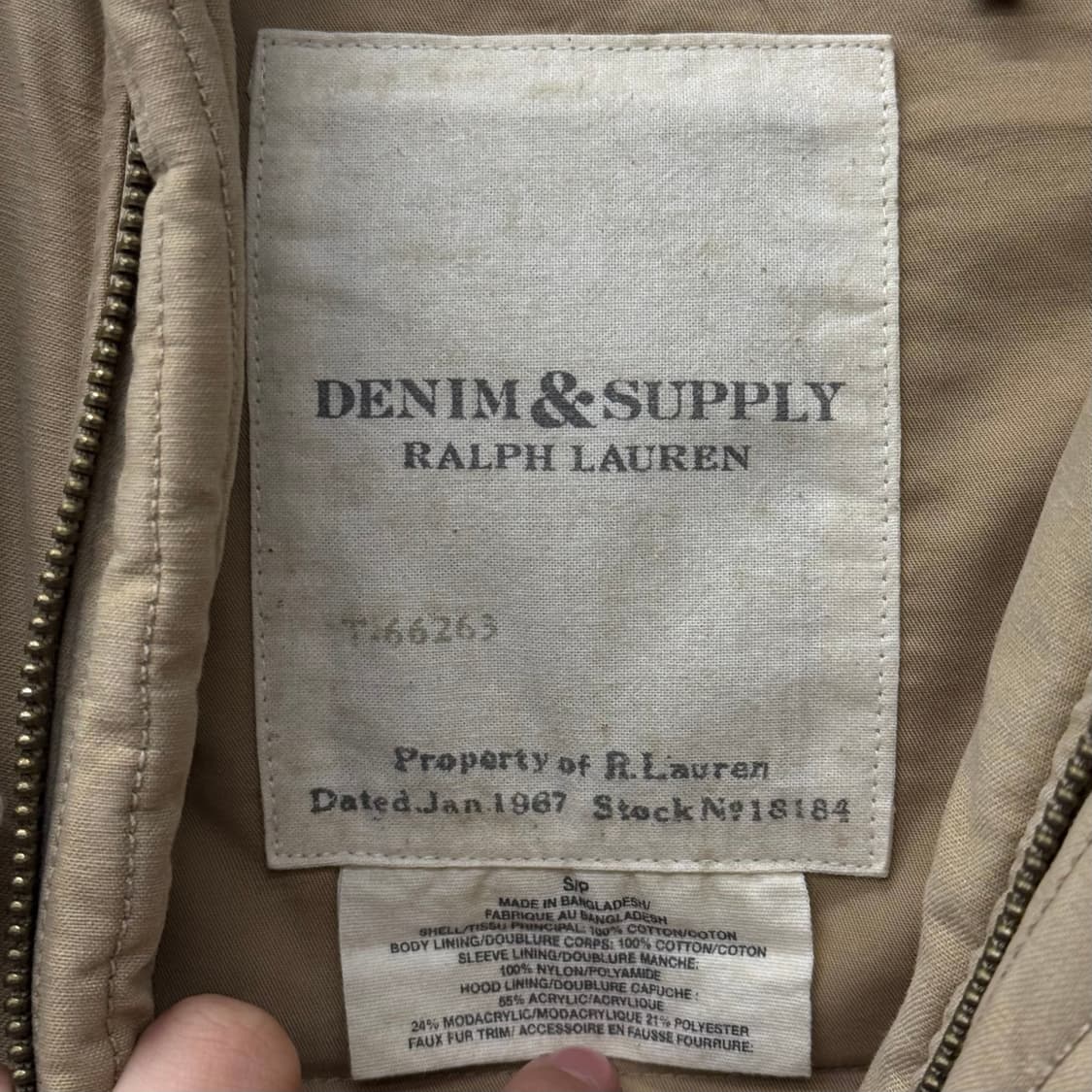 데님앤서플라이 by 랄프로렌 퍼 후드 N3B 복각 야상 파카 N131 상품이미지6