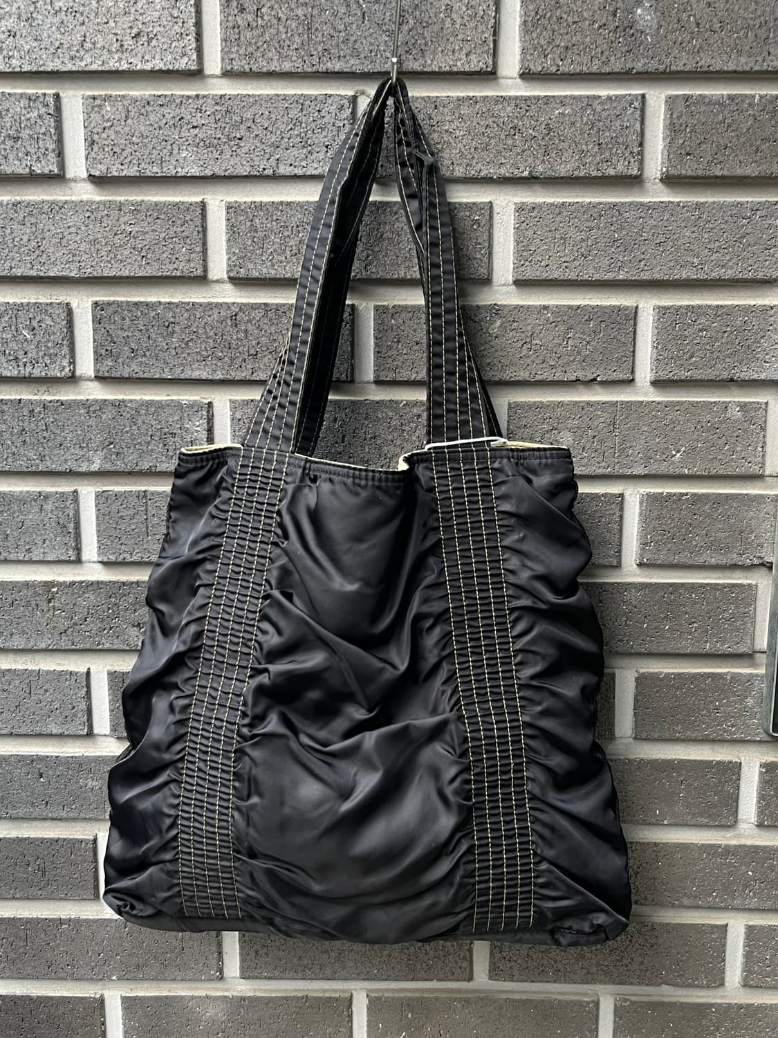 00s PUMA 스티치 나일론 백 블랙 상품이미지10