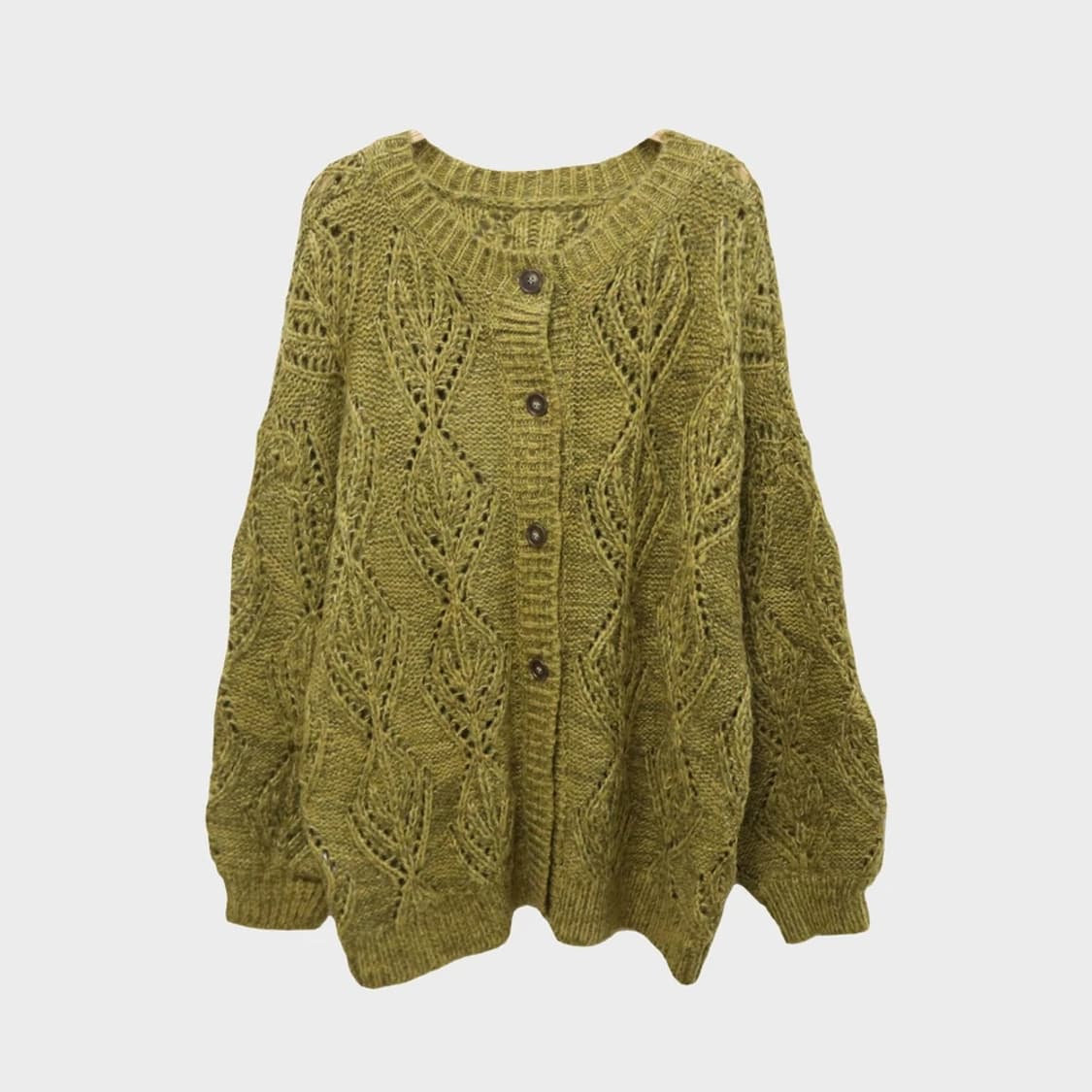 로리즈팜  그린 울 혼방 니트 가디건 61154 상품이미지1