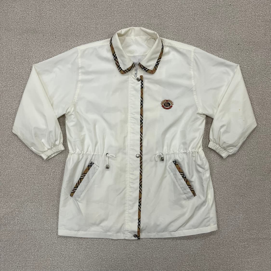 [XL이상] 버버리 빈티지 허리스트링 우븐 바람막이 자켓 3966 상품이미지2