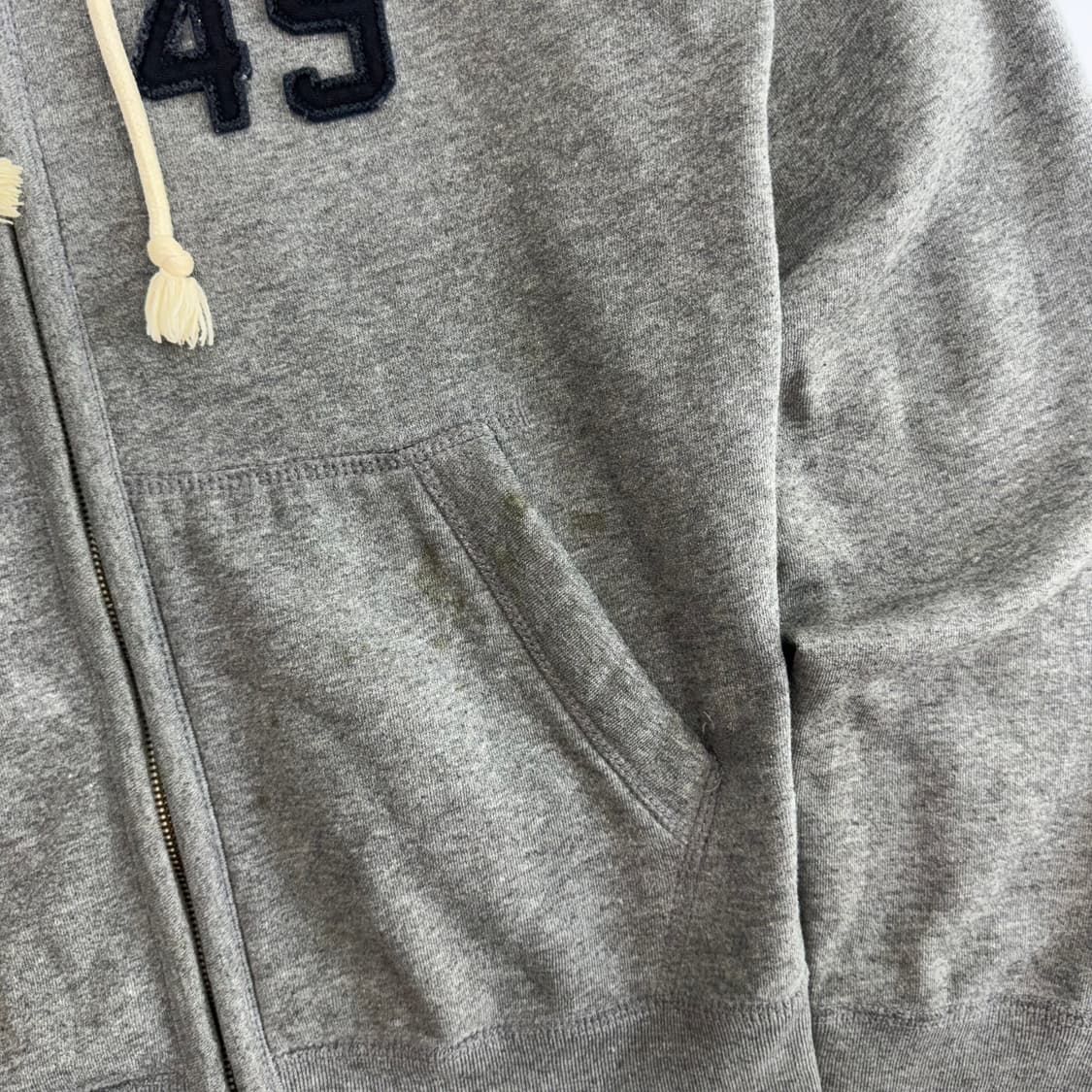 Who.A.U 후아유 네이비 로고 그레이 후드집업 상품이미지7