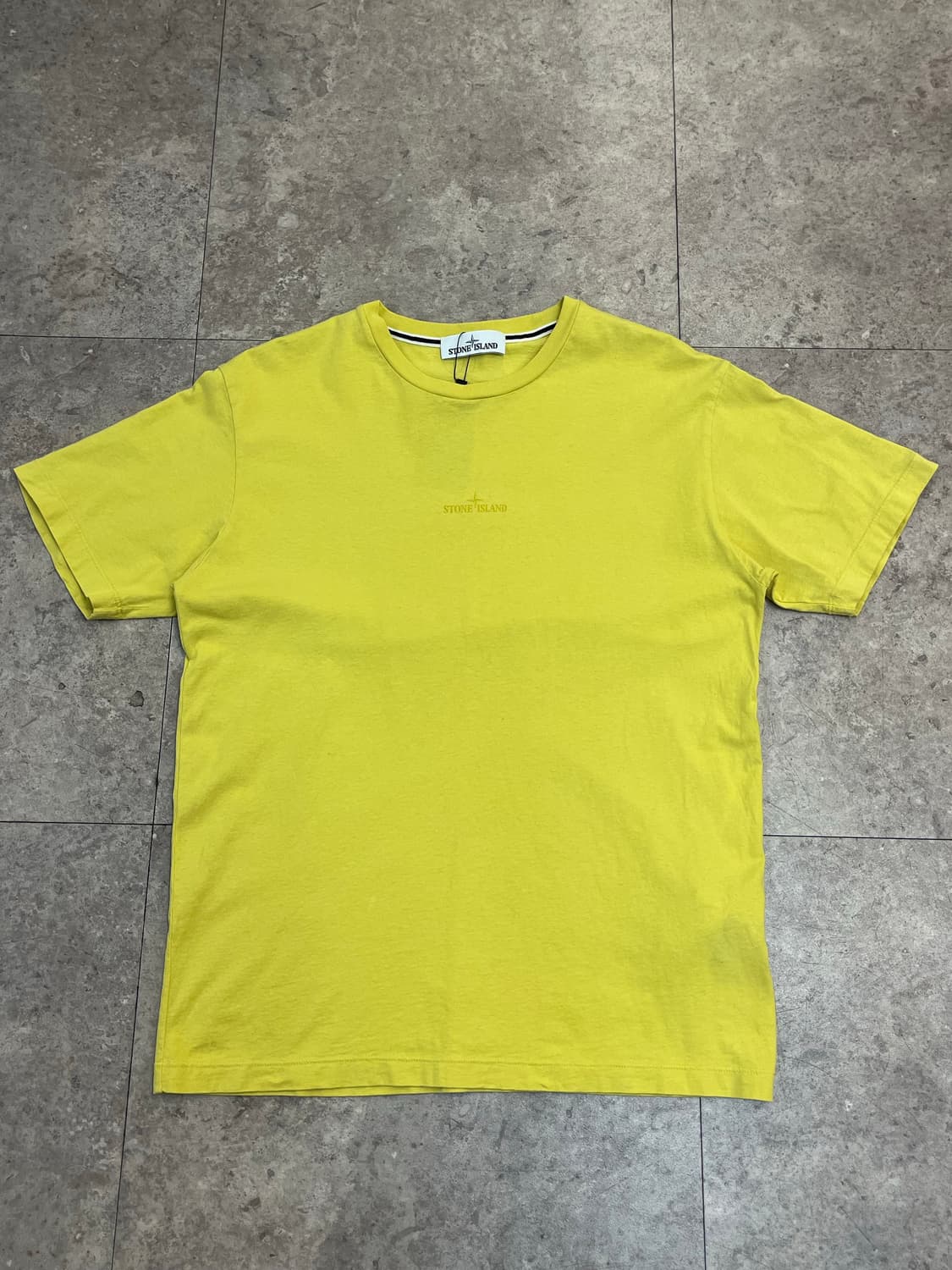 스톤아일랜드 반팔티 옐로우 L #csz2759  상품이미지5