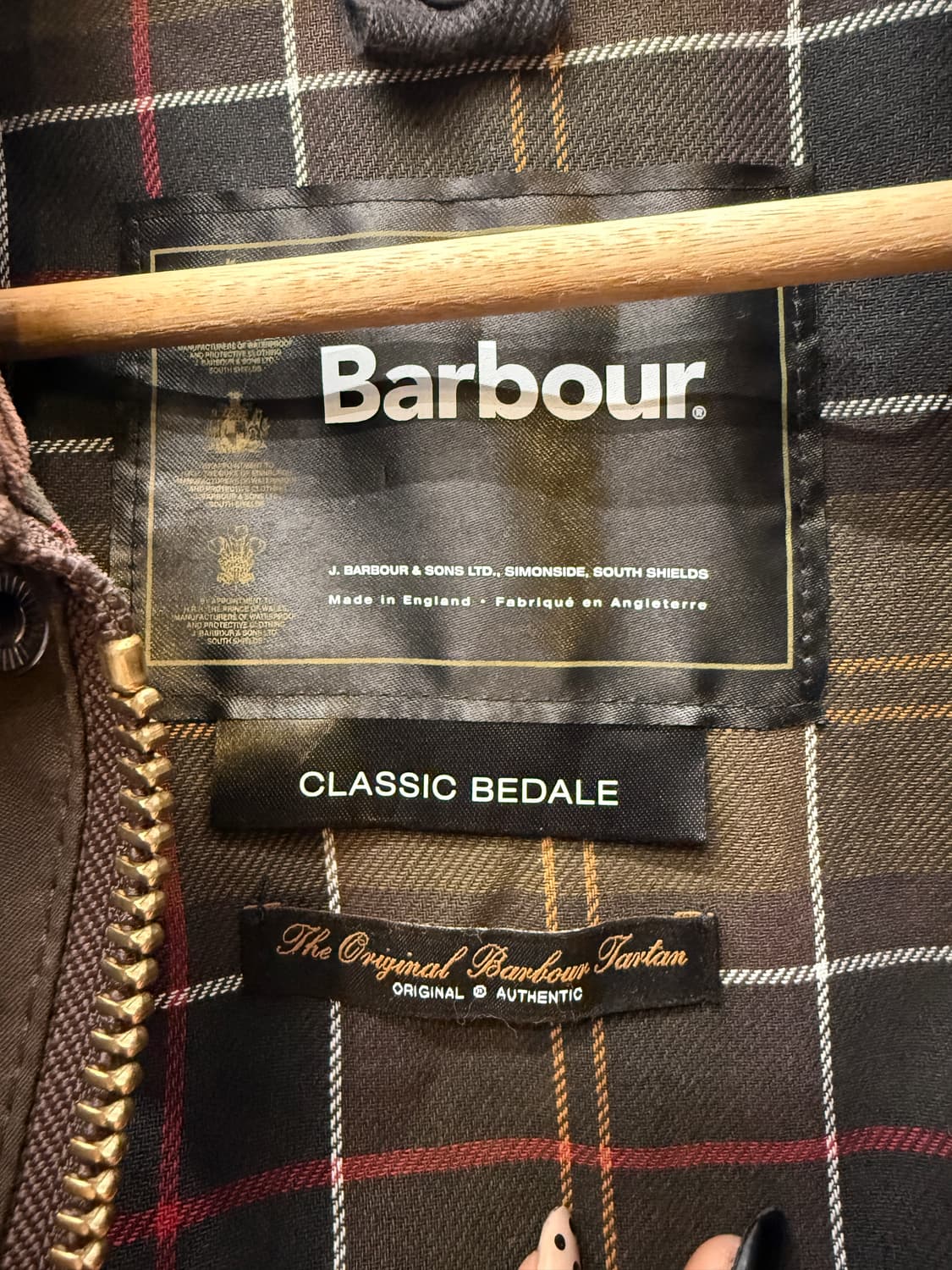 Barbour 바버 클래식 비데일 왁스 자켓 상품이미지6