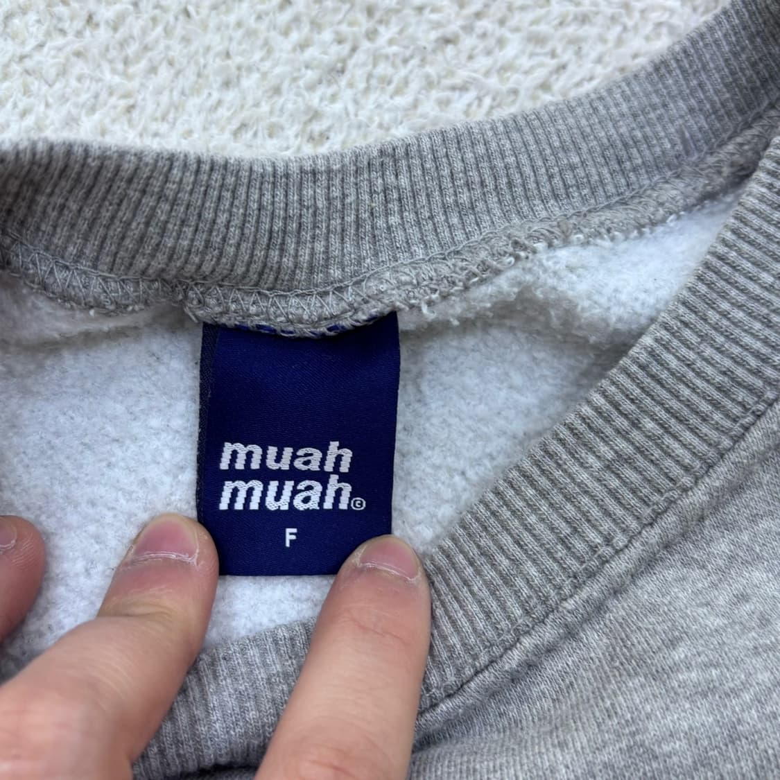 F 무아무아 빅로고 맨투맨 티셔츠 0407E2 상품이미지3