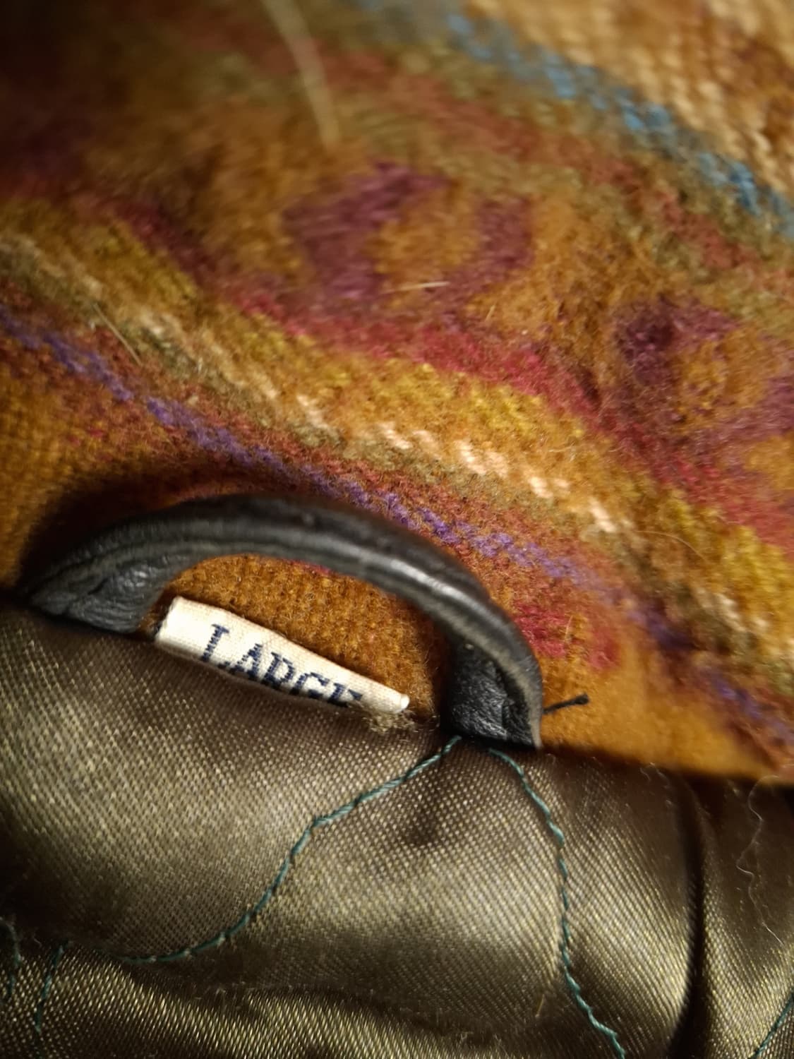 90's 일본판 빈티지 리얼레더 후드퍼 파카 상품이미지4