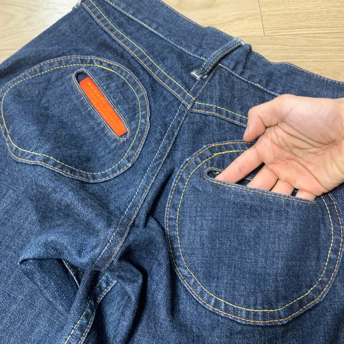 30)Manual Labour 라운드포켓 버튼플라이 일본산 데님 상품이미지7