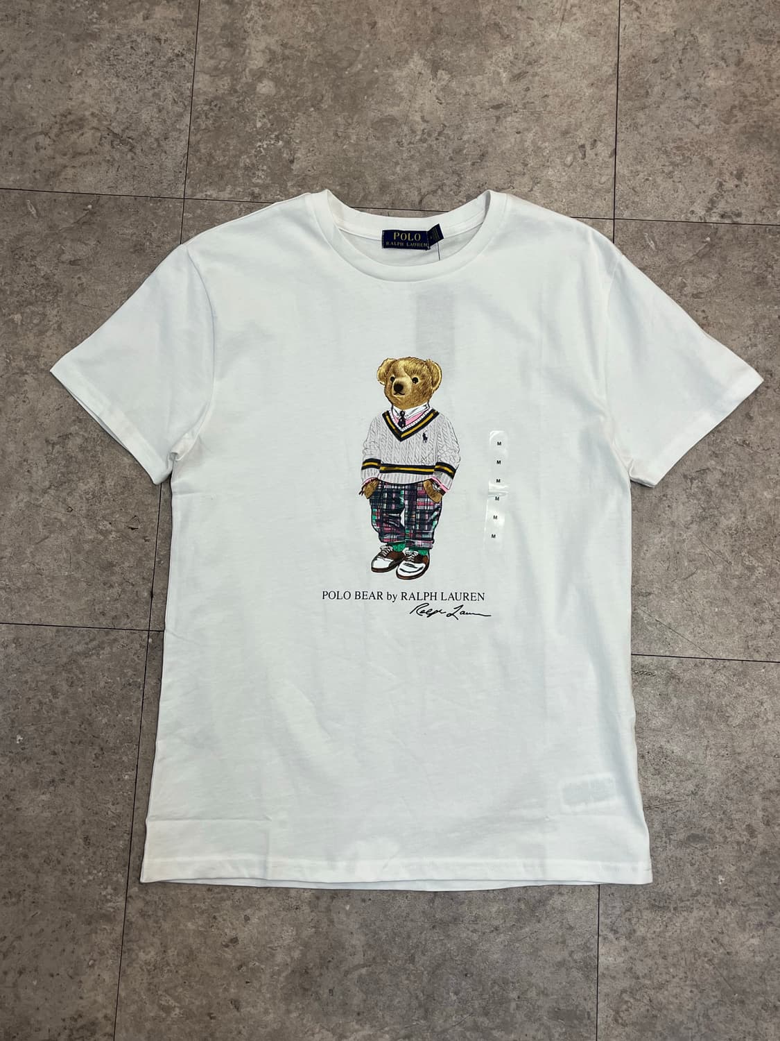 폴로 랄프로렌 베어 프린팅 반팔티 화이트 M #csz3576  *새상품  상품이미지4