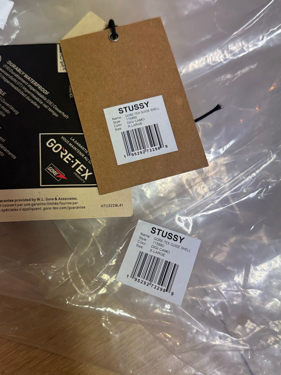 [XL] 스투시 고어텍스 가이드 쉘 자켓 디지 카모 카키 상품이미지2
