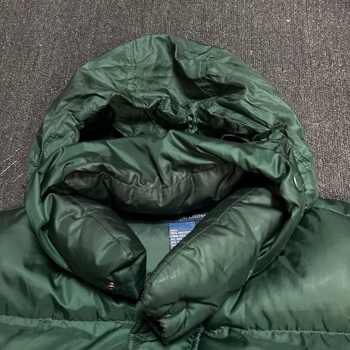 폴로 랄프로렌 대대장 그린 푸퍼 패딩 점퍼 파카 L 상품이미지5