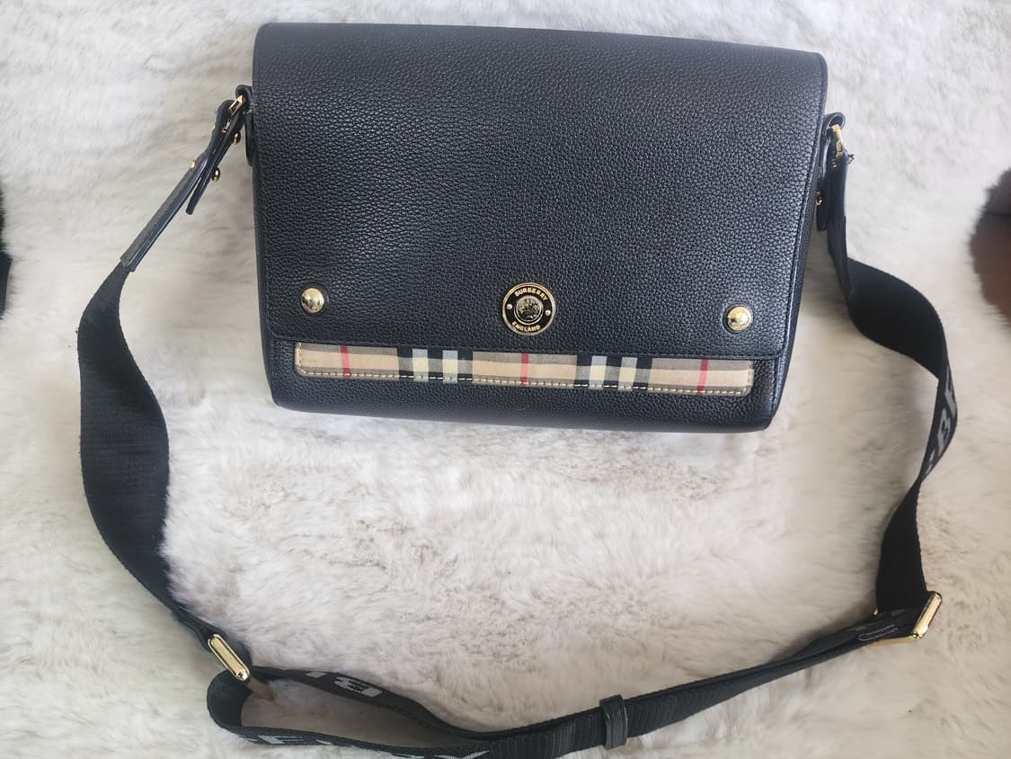 Burberry(버버리) 레더 빈티지 체크 노트 크로스바디백 상품이미지1