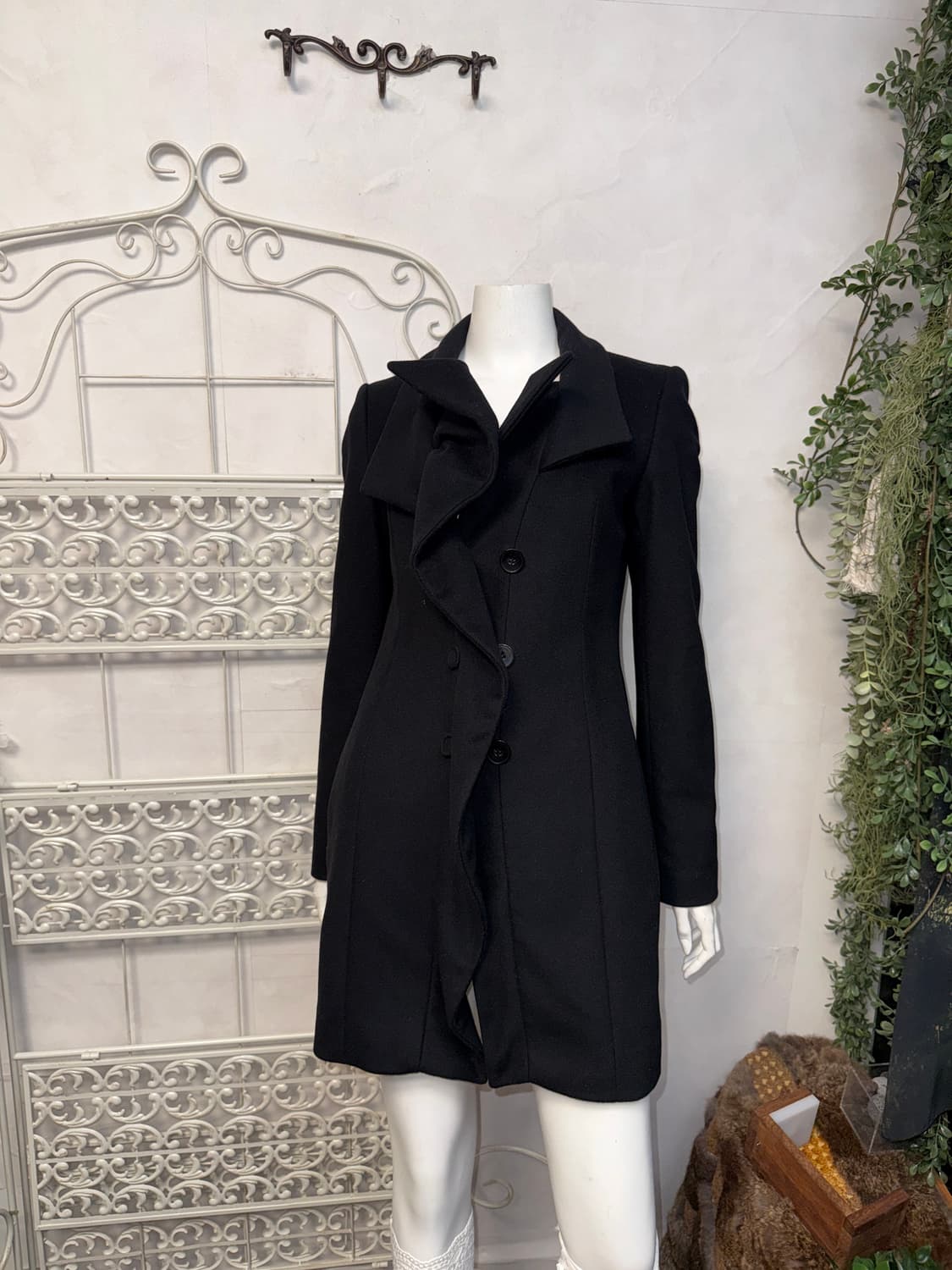 HUGO BOSS ruffle wool cashmere coat 상품이미지6