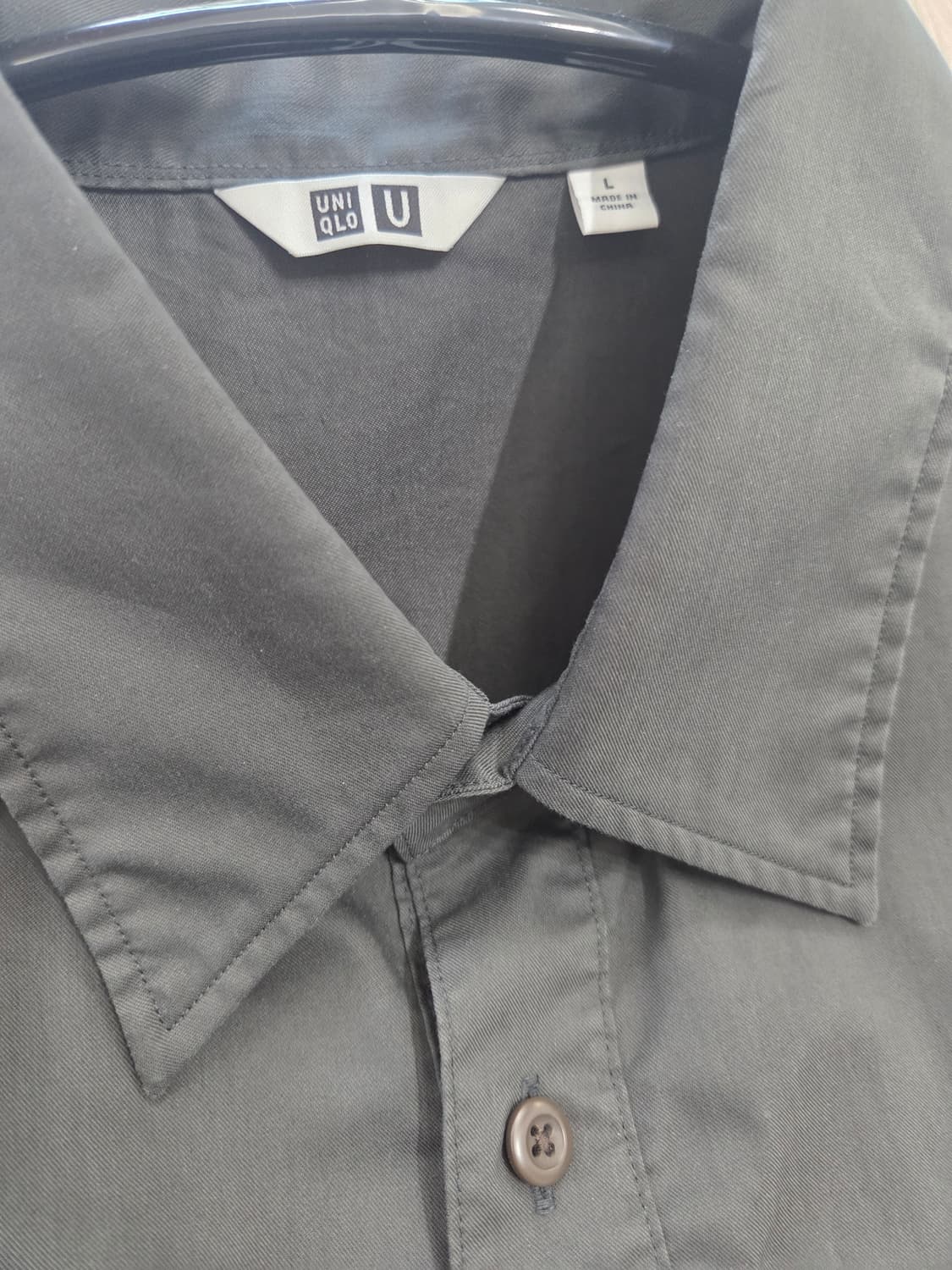 (새상품)유니클로U 르메르 유틸리티 오버사이즈 셔츠 08다크그레이 L 상품이미지5