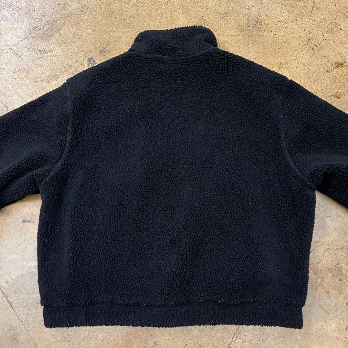 [정품/S] 와릿이즌 블랙 뽀글이 플리스 양면 집업 b18 상품이미지6