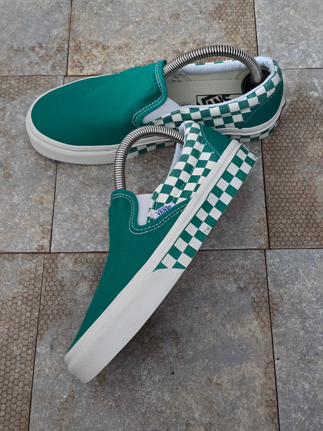 (225)반스 사이드월 체커보드 슬립온  상품이미지3