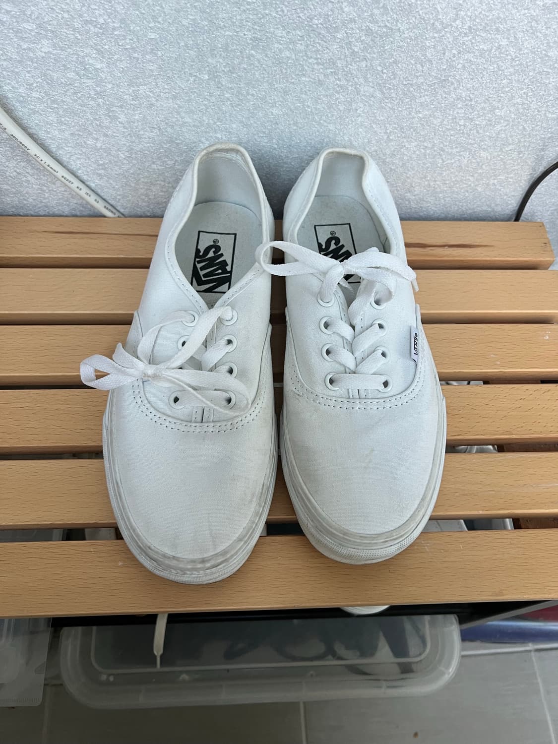 반스 어센틱 화이트 (235mm) 상품이미지1