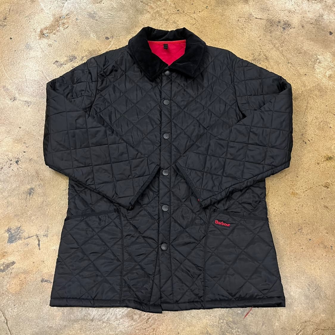 [정품/S] 바버 블랙 퀼팅 자켓 b16 상품이미지2