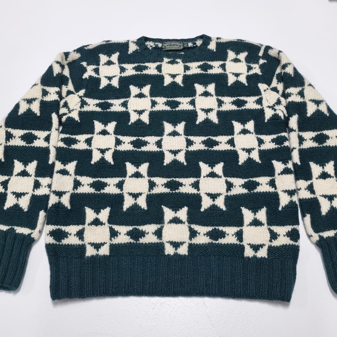 90S 폴로 컨트리 네이티브 아메리칸 스웨터 - L 상품이미지3