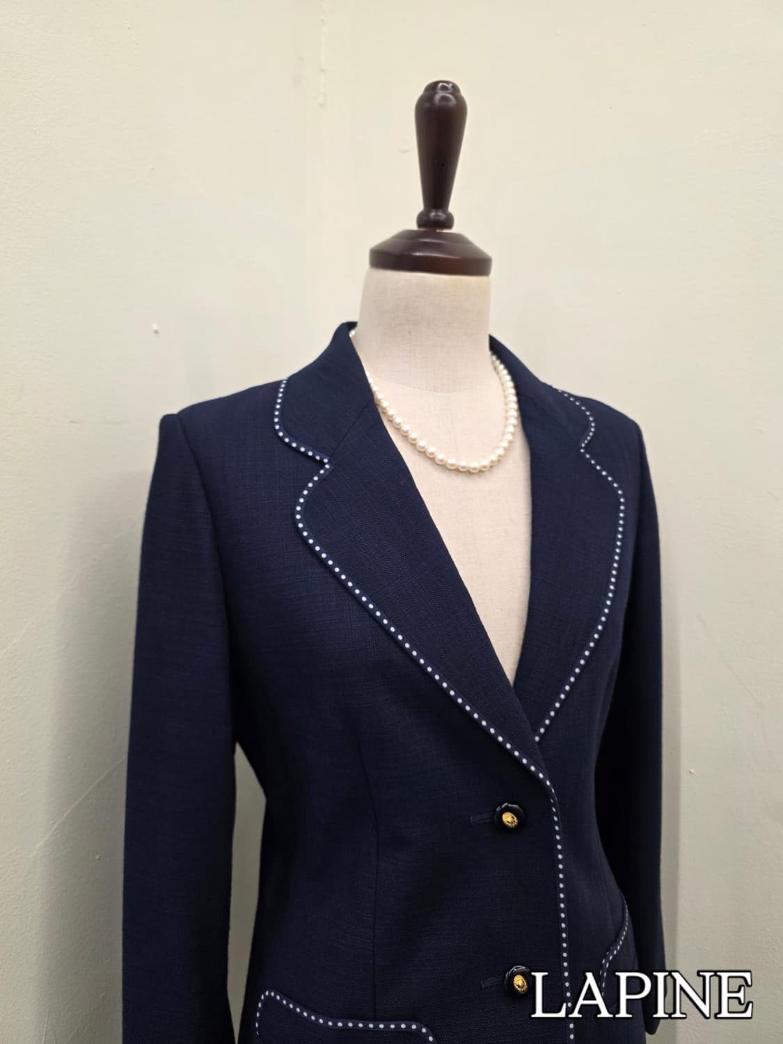 라피네 네이비 투버튼 자켓 상품이미지1