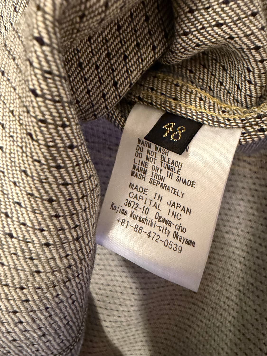 캐피탈 센츄리 넘버7 No7 웨스터너 48사이즈 새제품 팝니다 상품이미지5