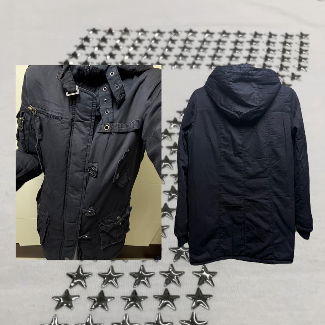 y2k 펑크 패딩 상품이미지2