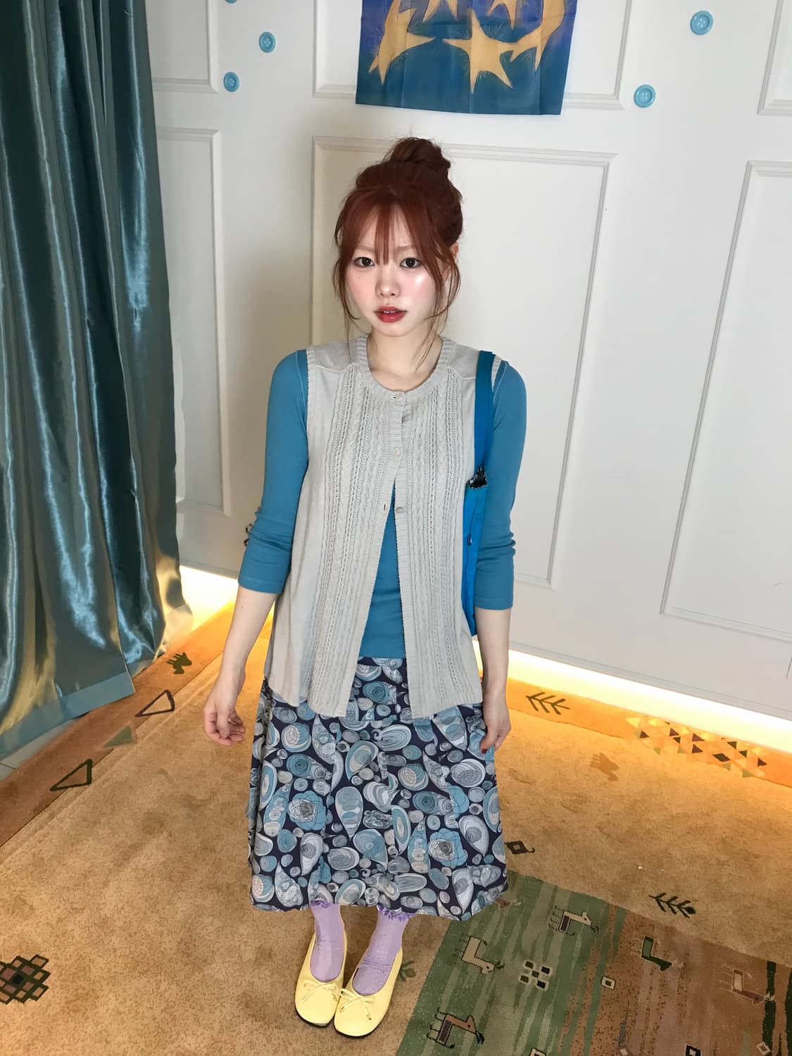 나들이 갈 때 입는 귀여운 코디셋~ 🧺🍄‍🟫🩵 상품이미지4