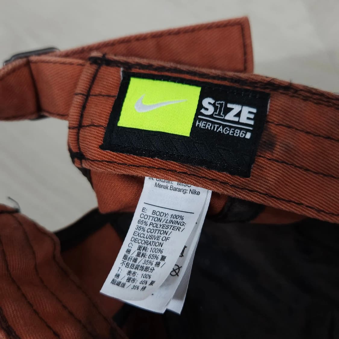 NIKE 나이키 타이다이 볼캡 모자 프리사이즈 상품이미지6