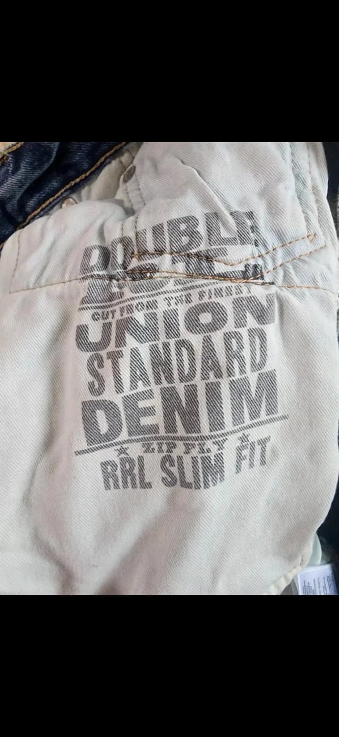 RRL 슬림핏 리페어 디스트로이드 데님 팬츠 32-32 상품이미지6