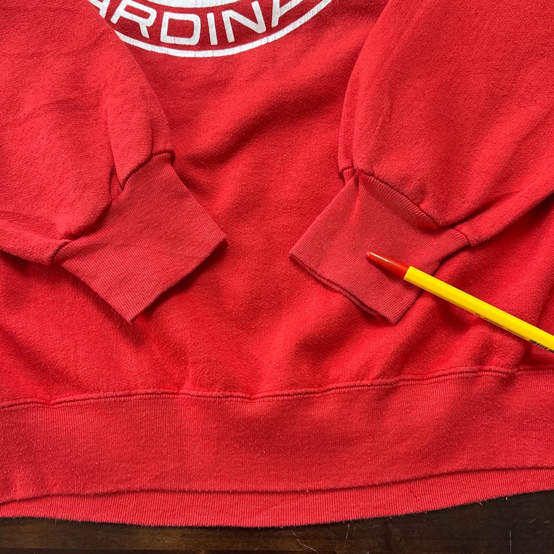 80s USA 트렌치 카디날스 빈티지 스웻셔츠 L 상품이미지4