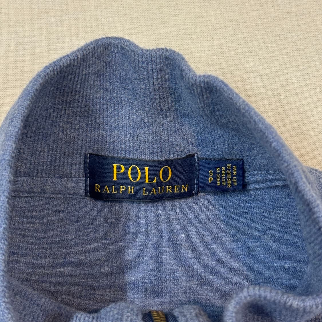 S) 폴로 랄프로렌 반집업 풀오버 코튼 니트 하늘색 소라색 상품이미지6