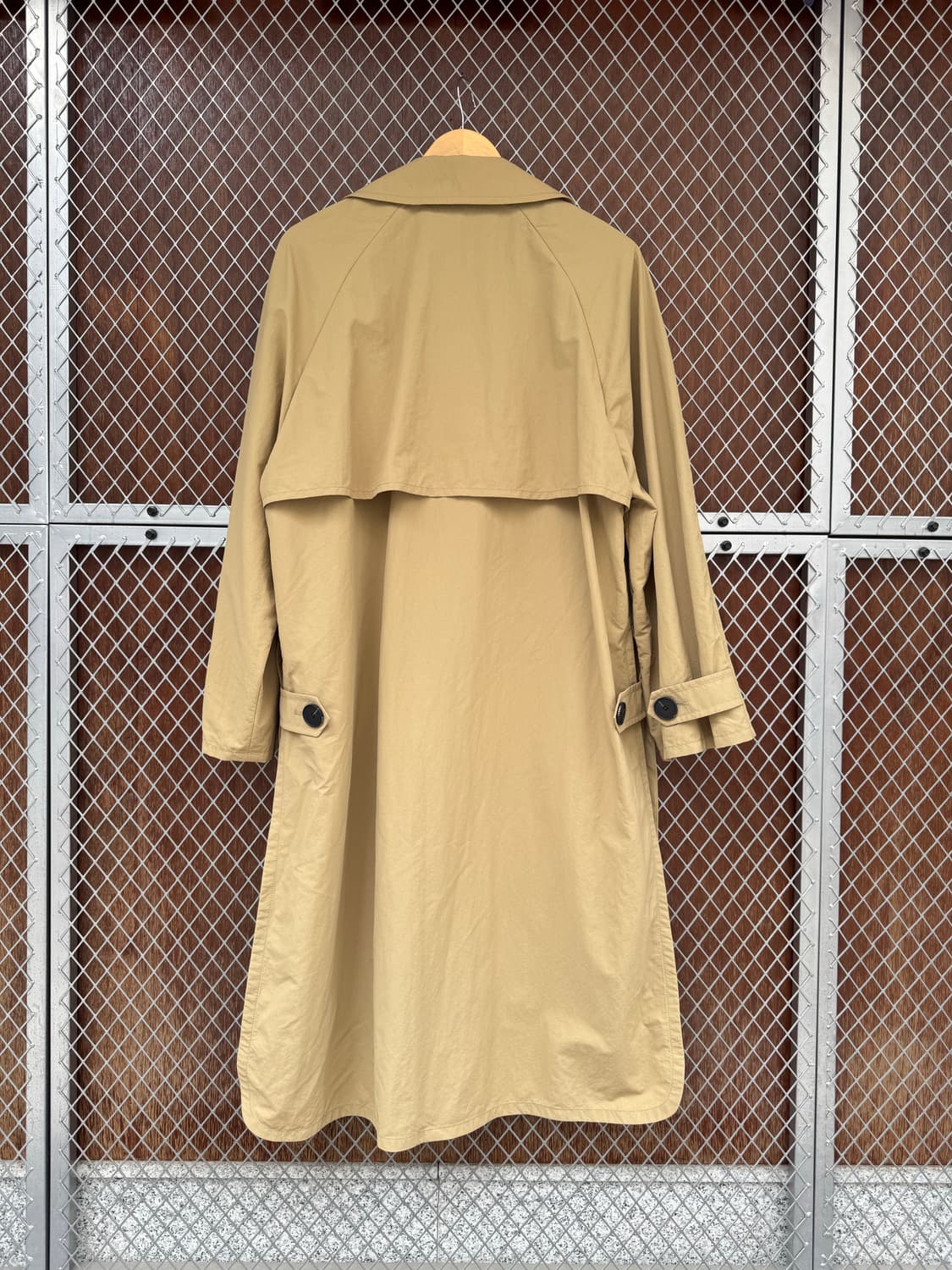 스튜디오톰보이 클래식 바스락 나일론 바람막이 롱 트랜치코트 자켓 F 상품이미지6