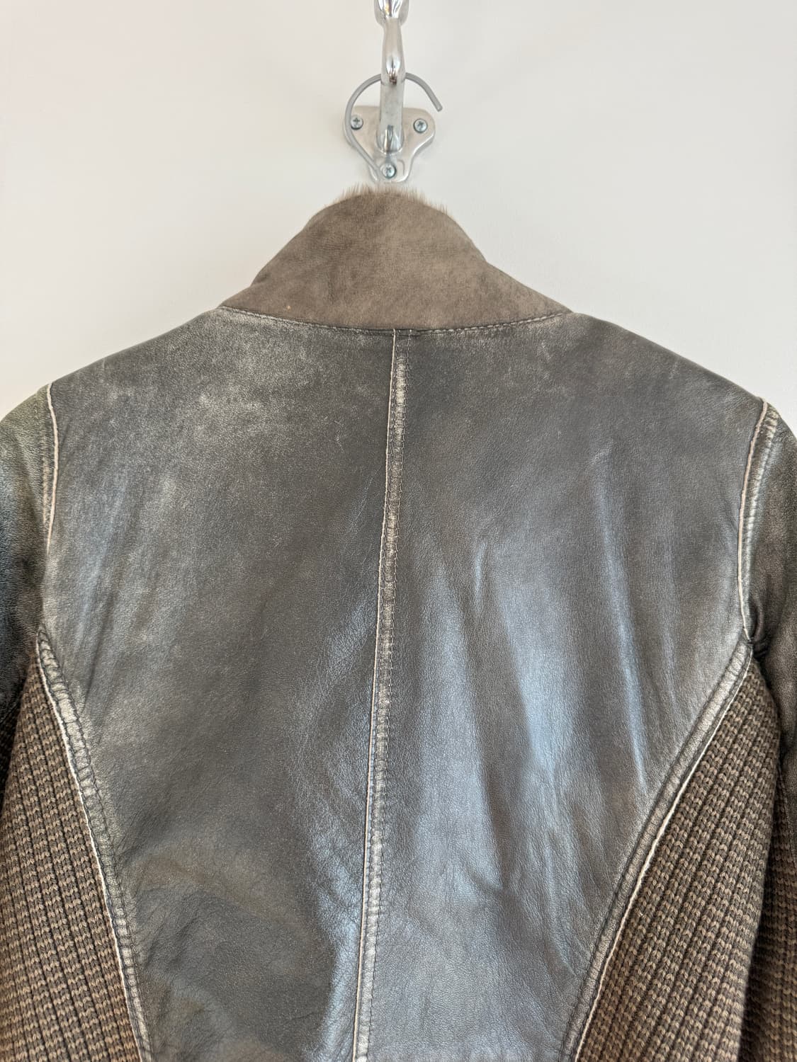 GMS-75 리얼 무스탕 레더 하이집업 자켓(LAMPO ZIP) 상품이미지7