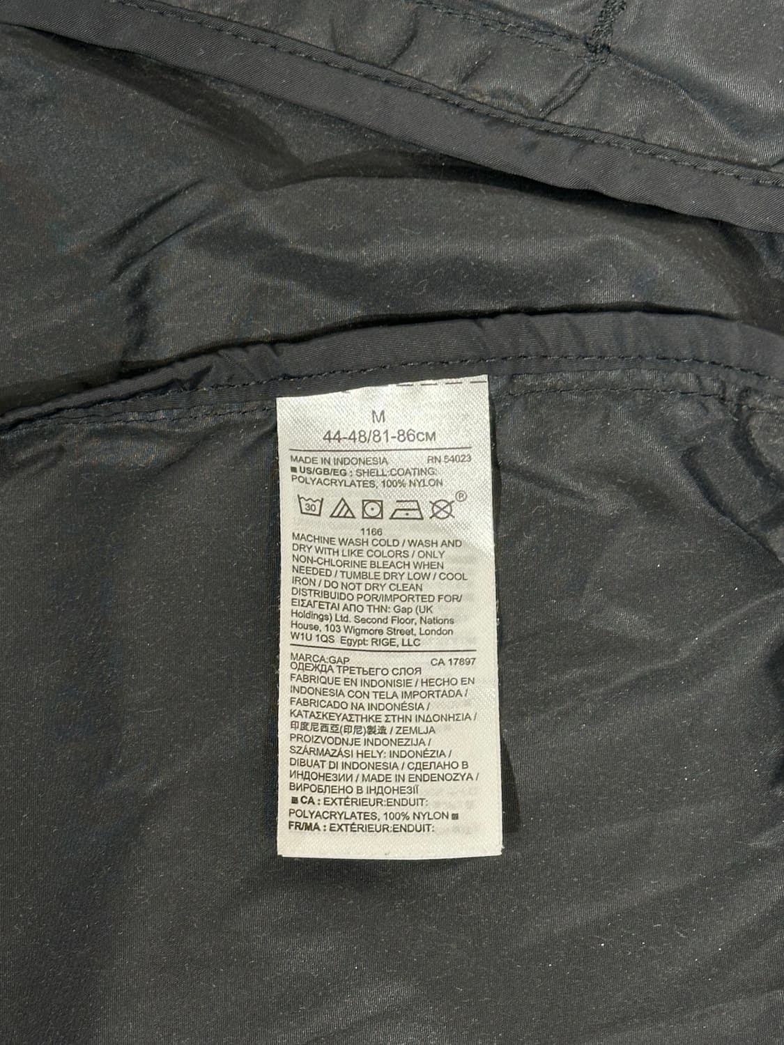 Gap y2k 와투케 블랙 블루종 자켓 M 상품이미지7