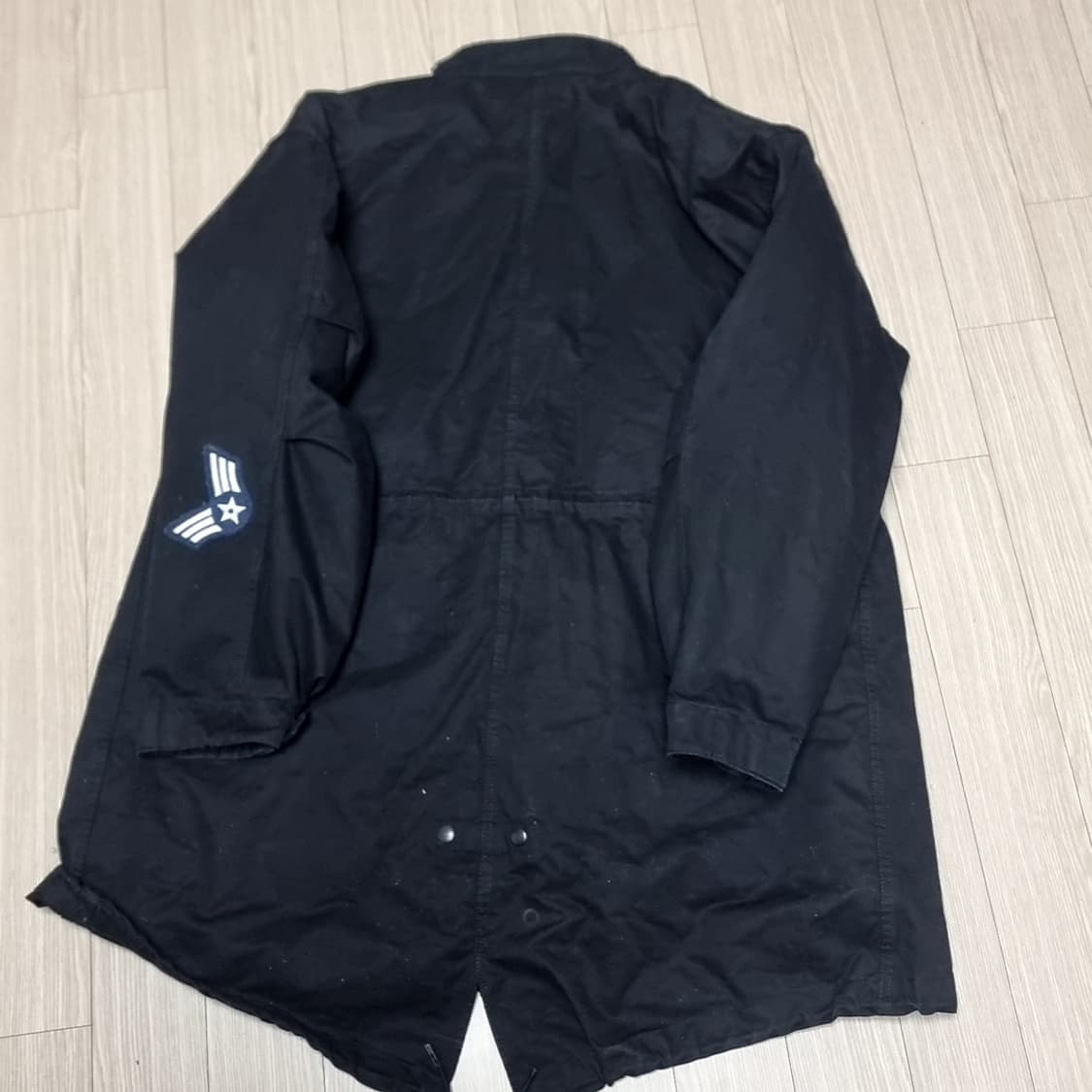 라퍼지스토어 블랙 m65 피쉬테일 개파카(100) 상품이미지3