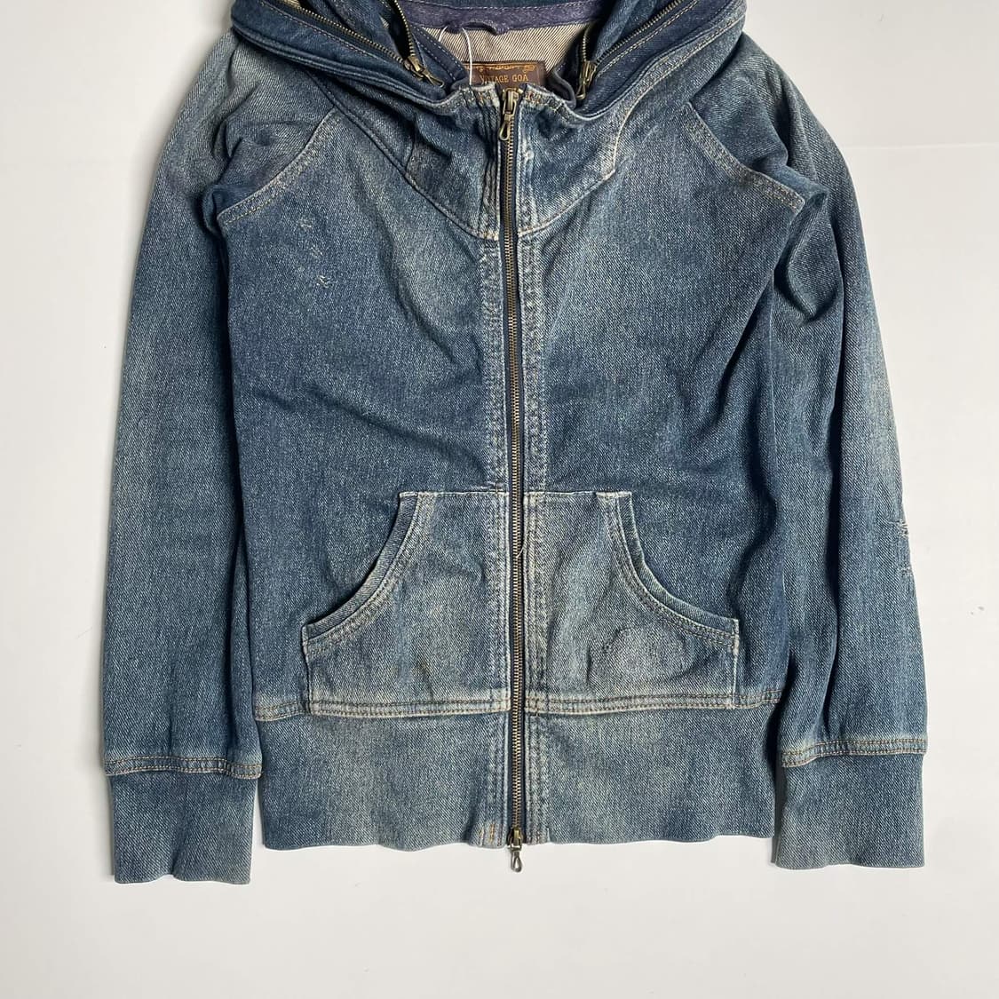 goa bono 데님 집업 후드 상품이미지4