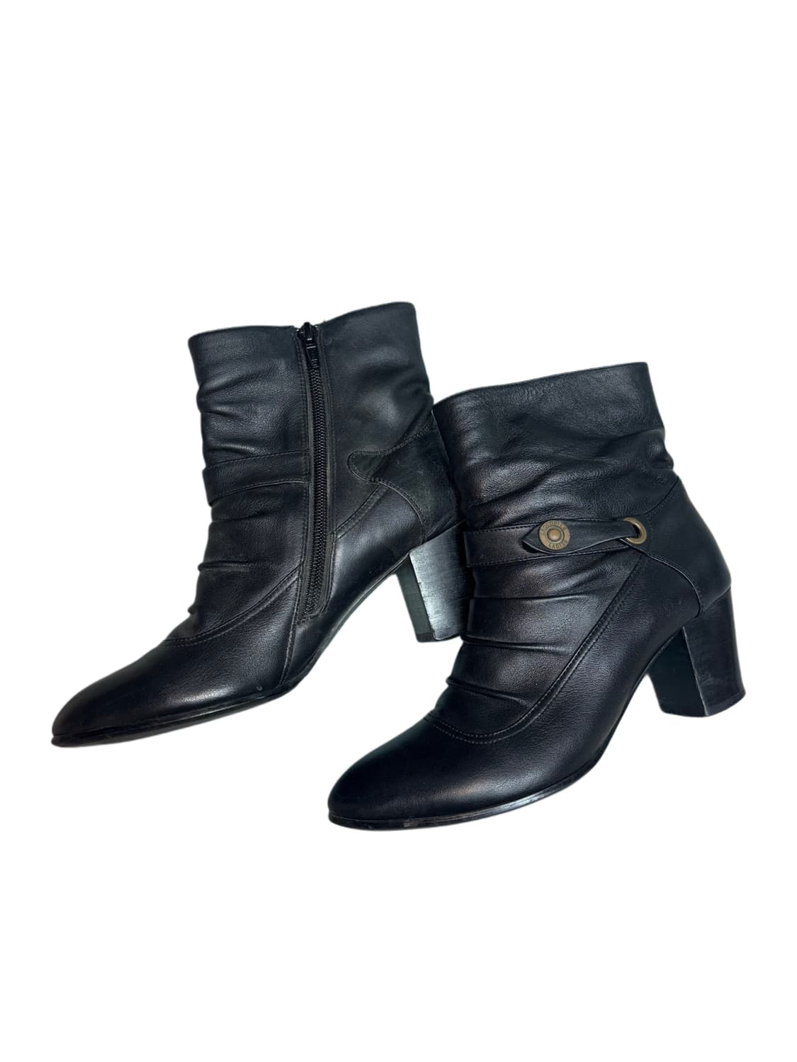 셔링 버클 가죽부츠 상품이미지2