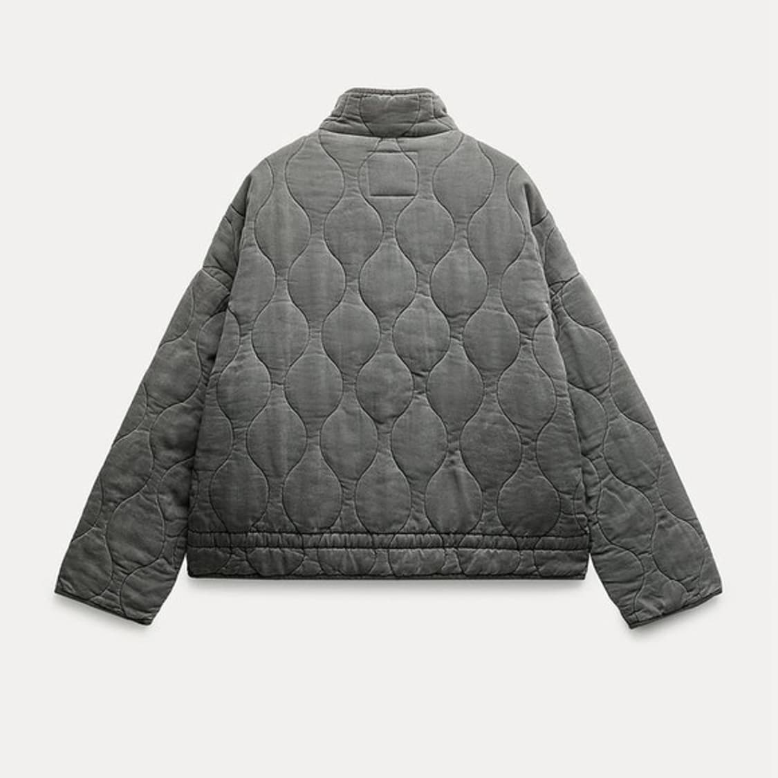 [M] ZARA 자라 빈티지 워싱 피그먼트 다잉 퀼팅 패딩 점퍼 상품이미지2