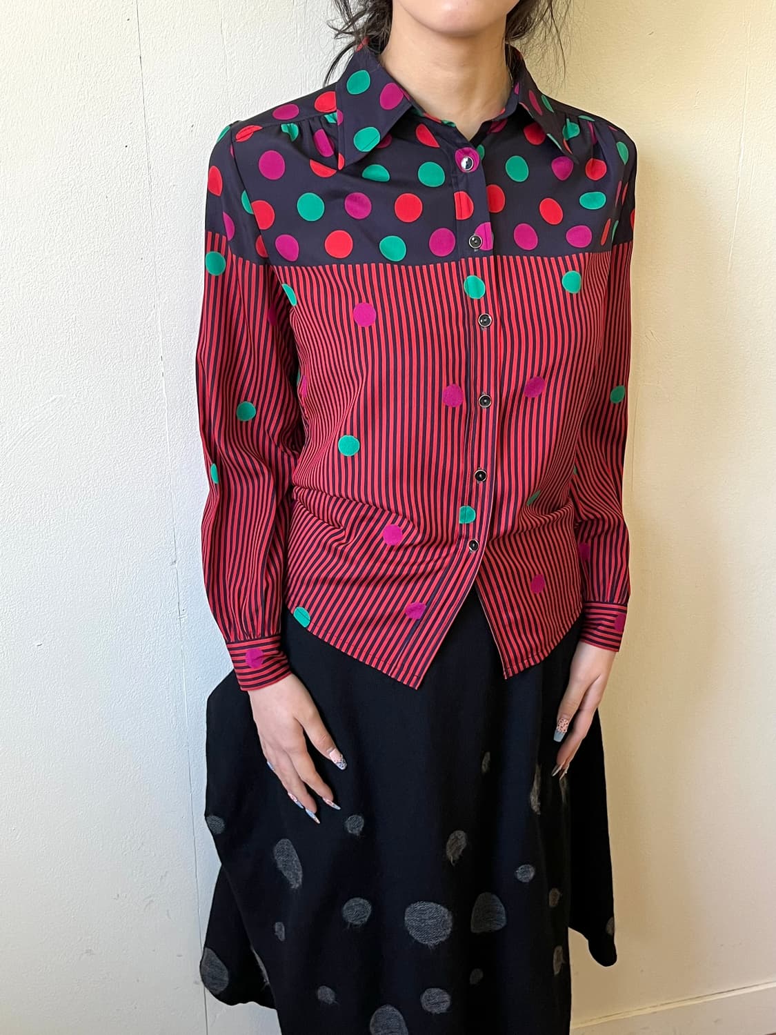 japan Vtg 아트 셔츠 상품이미지4