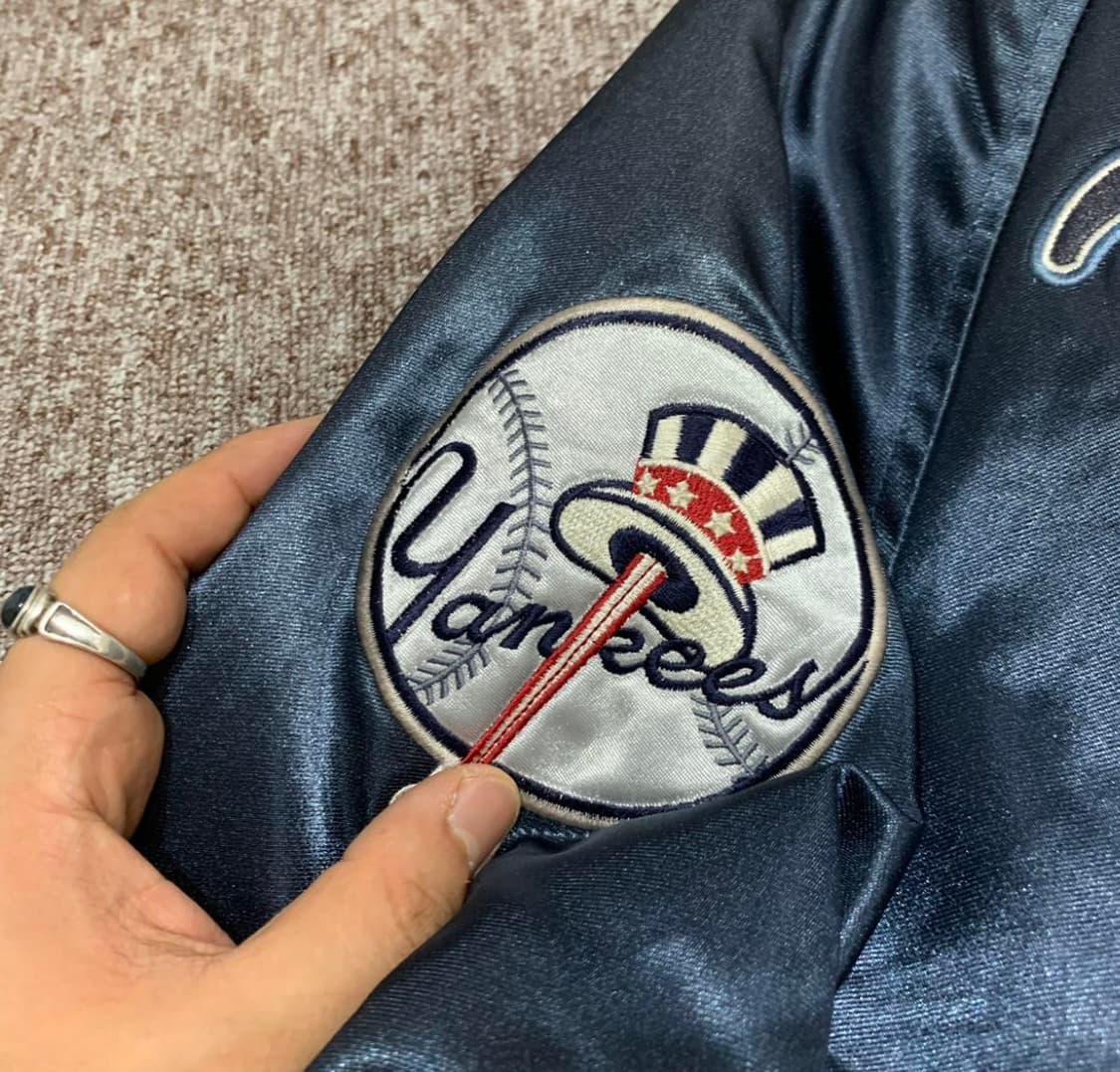 M) MLB 뉴욕 양키스 스타디움 점퍼 블루종 바시티 상품이미지6