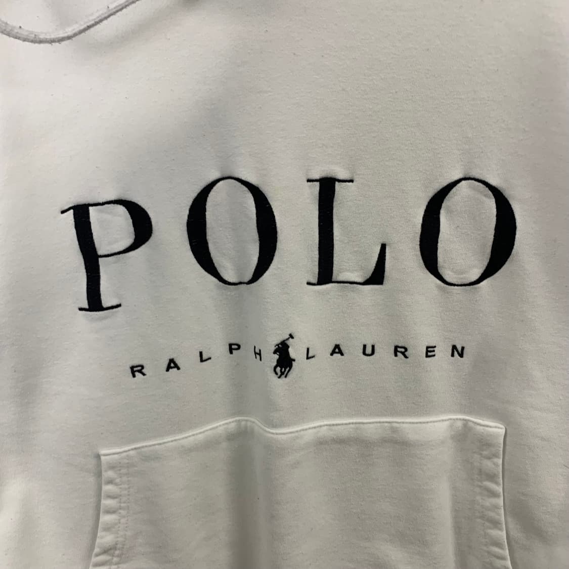 폴로 랄프로렌 신형 스펠아웃 화이트 후드티 상품이미지4