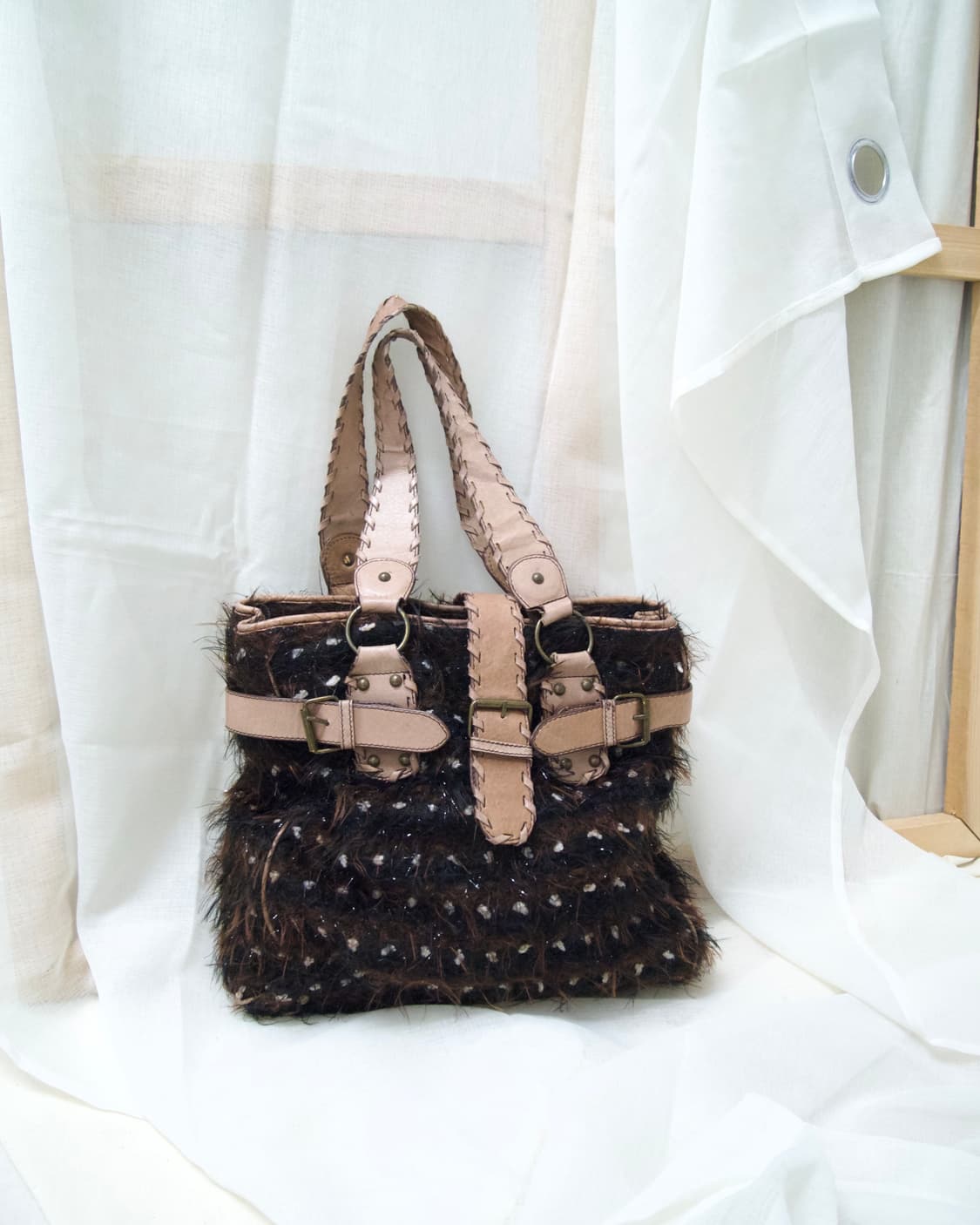 mixed fabric tote bag 상품이미지2