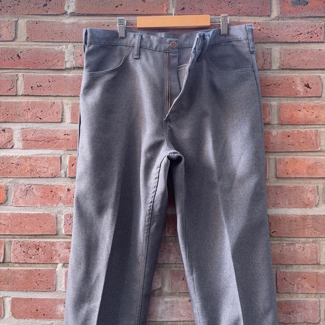 90~00s USA 랭글러 Wrangler 그레이 부츠컷 트라우저 상품이미지4