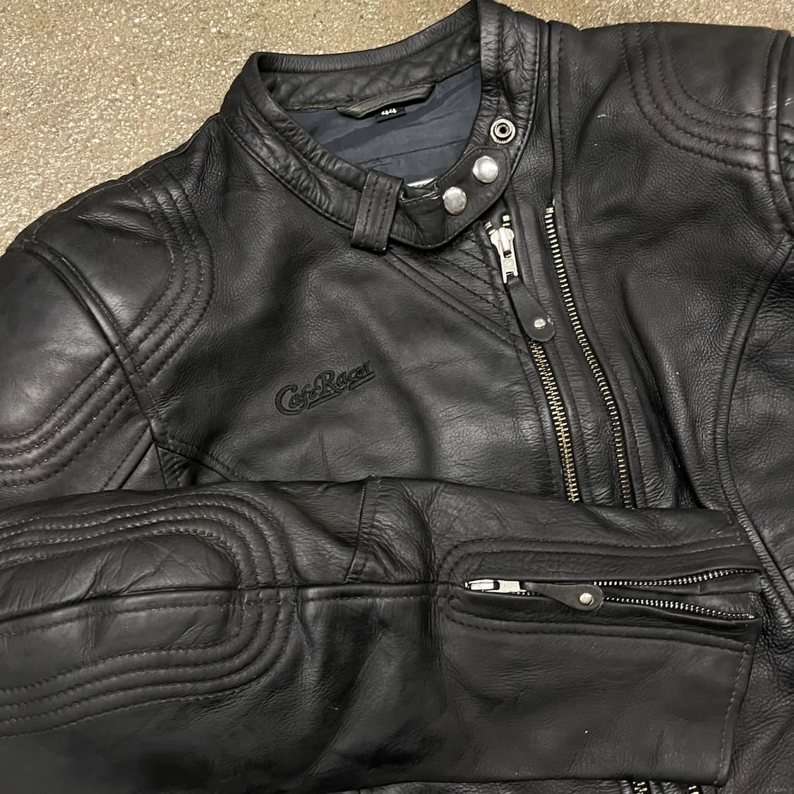 Cafe racer 가죽 라이더 자켓 (100) 상품이미지2