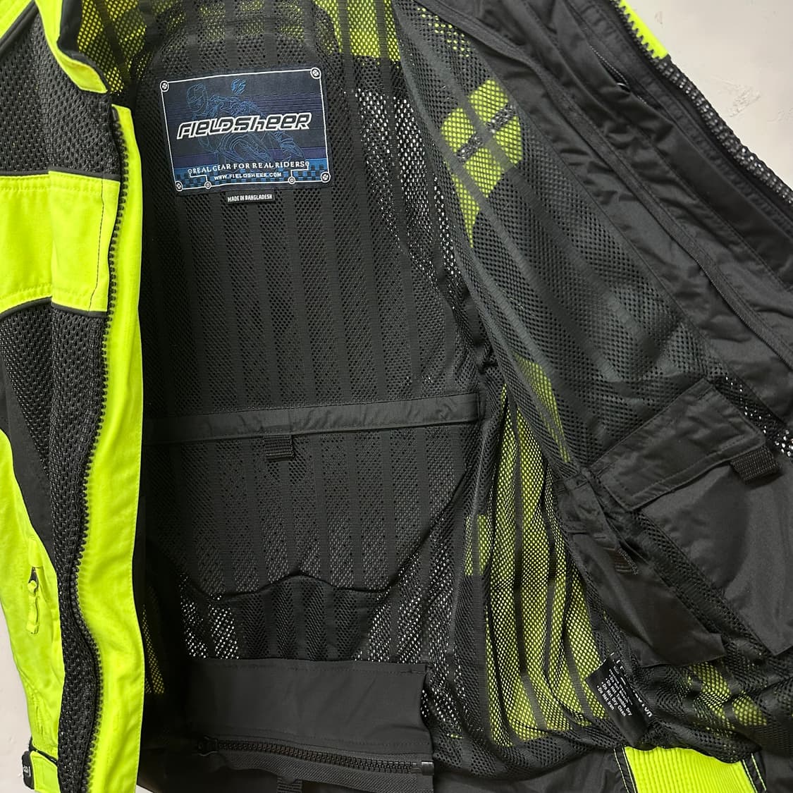 필드쉬어 메쉬 라이딩 자켓 형광 바이크 자켓 105 J34 상품이미지9