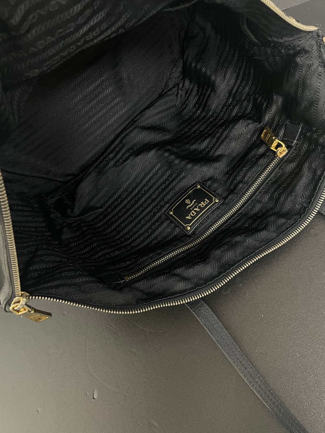 프라다 PRADA 나일론 가죽 쇼퍼 백 상품이미지6