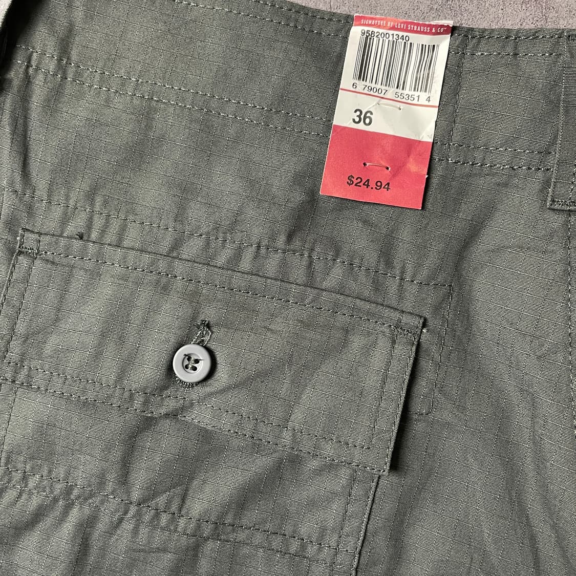 LEVI'S 데드스탁 리바이스 빈티지 카키 카고 하프 팬츠 A00747 상품이미지8