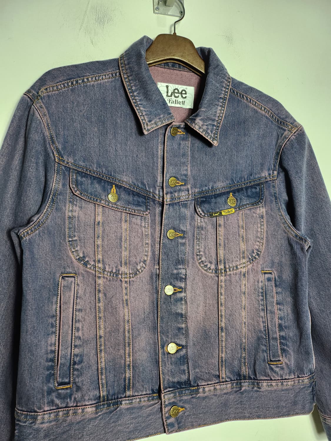 Lee Fallett 워싱 데님 트러커 자켓 상품이미지2