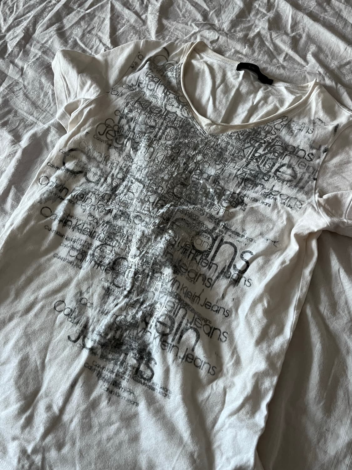 Calvin Klein Jeans Logo Print T-Shirt 상품이미지2