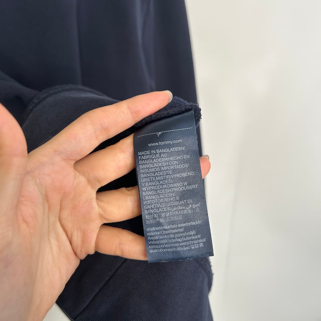 타미힐피거 남성 기모 후드티 L 상품이미지3