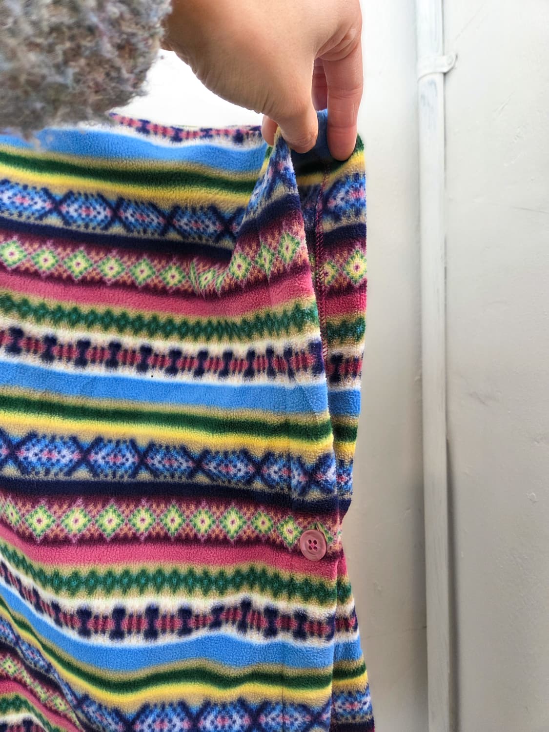 에스닉 판쵸 플리스 자켓 상품이미지4