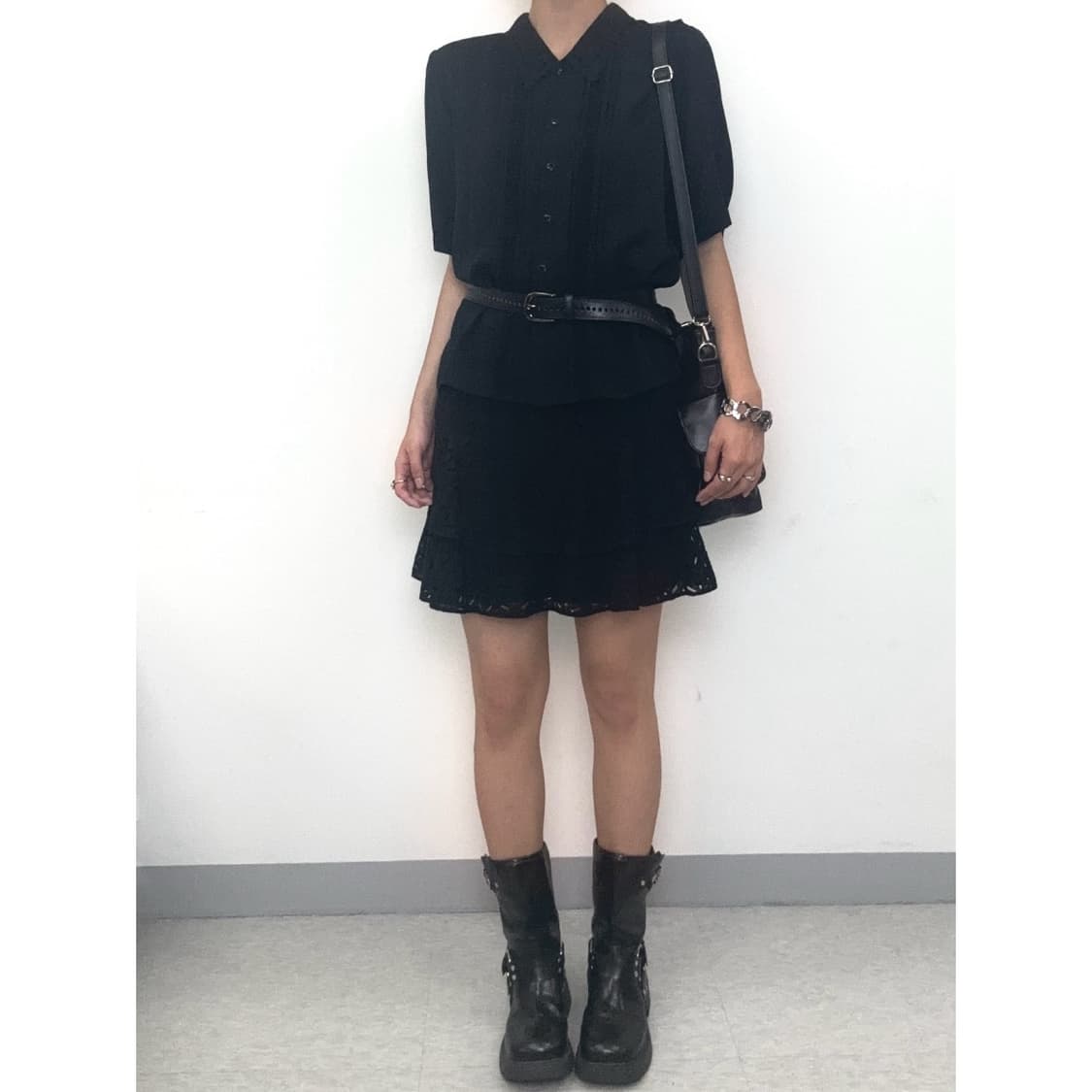 빈티지 블랙 캉캉 스커트 상품이미지2